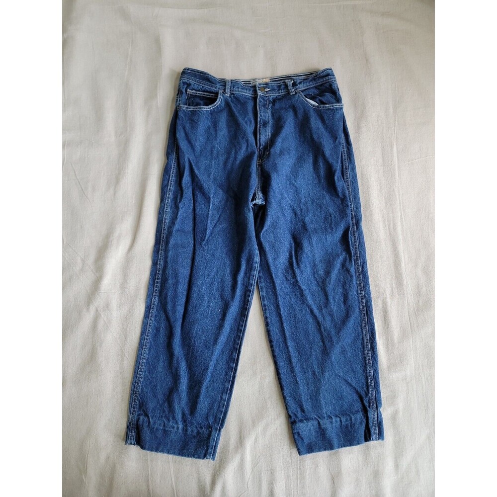 Points West Womens Jeans 34x26 High Rise Blue Tapered Mom‎ Western 90s USA VTG